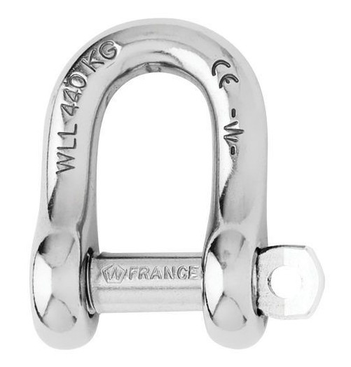 Wichard Shackle D Self-locking Captive Pin 6mm 1403 H2O Sensations