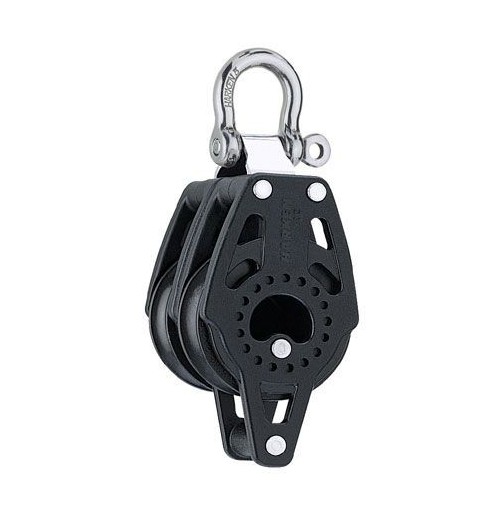 Harken Carbo Poulie 40mm Double Fixe Ringot
