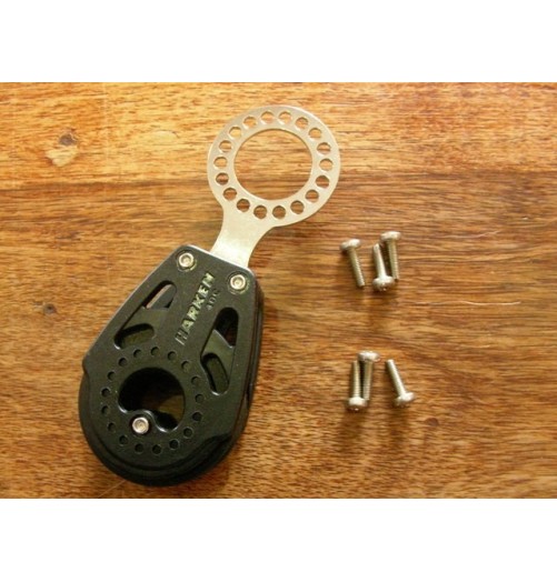 Harken Carbo Poulie 40mm Simple Asymetrique Kit
