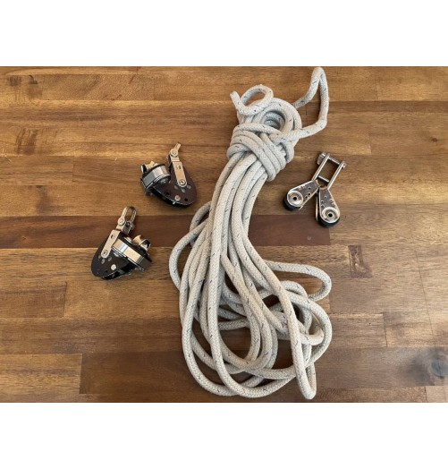 Jib Sheet with Swivels Blocks Shackles Second Hand H2O Sensations