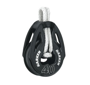 Harken Poulie Carbo 40mm T2 avec point d'ancrage