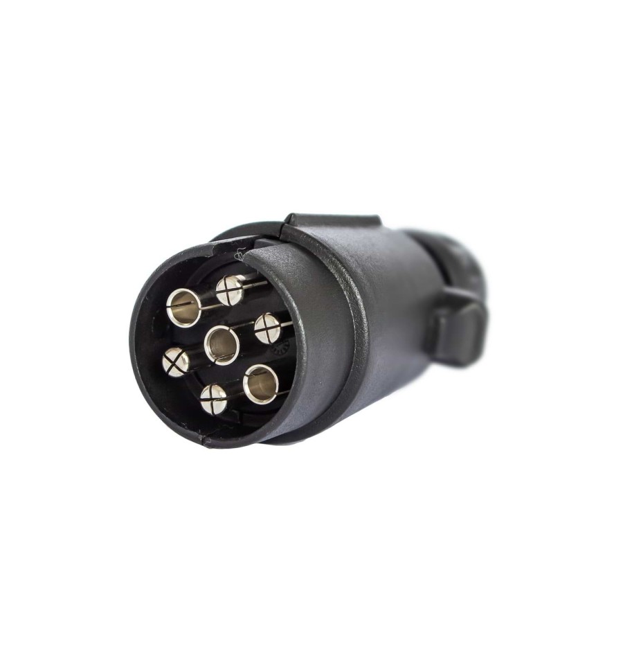 Prise Remorque 7 broches 12V Mâle 1 Câble