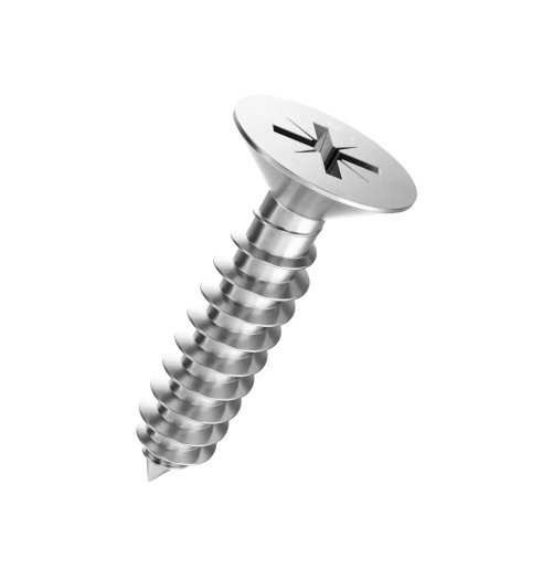 Stainless Steel A2 Metal Screw 4.8mm 32mm Pozidriv Countersunk Flat Head A2PZTFP4832 H2O Sensations