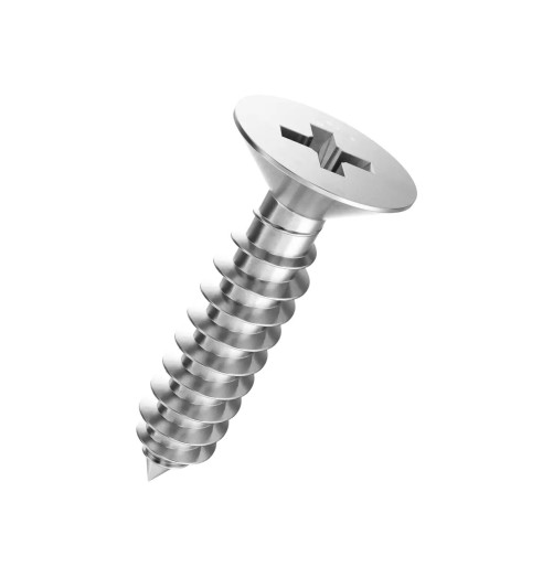Stainless Steel A2 Metal Screw 4.8*45mm Pozidriv Countersunk Flat Head A2PZTFP4845 H2O Sensations