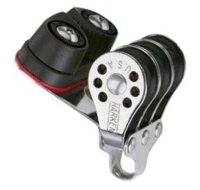 Harken Micro Poulie 22mm Triple avec Taquet Carbo-Cam 423