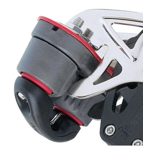 Harken Carbo Block 40mm Fiddle Swivel Becket Cam Cleat