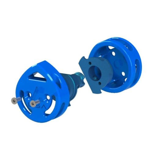 Lisa Double Twist Sheave Free Low Friction tack clew