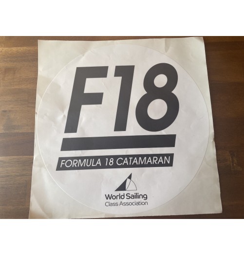 F18 International Mainsail Class Adhesive 30cm sticker H2O Sensations