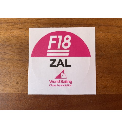 F18 International Sails Measurement Adhesive Mainsail jib spinnaker sticker H2O Sensations