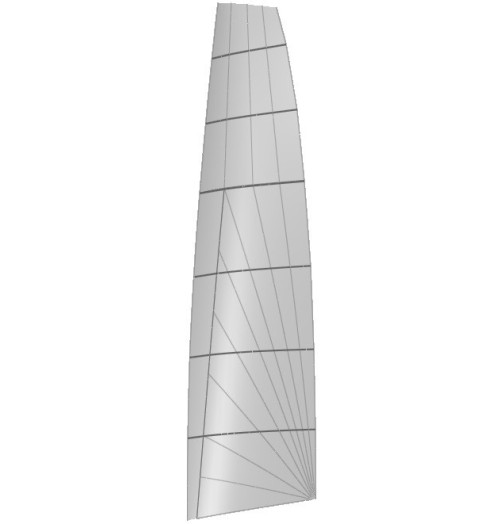 KS Nacra F20 Carbon Mainsail Black ZZ Aramid H2O Sensations