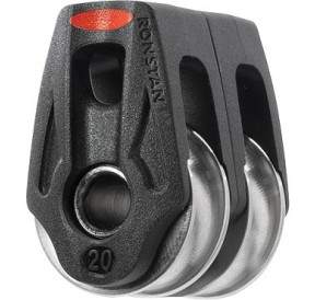 Ronstan Poulie Orbit 20mm Double Ringot Lashing High Load
