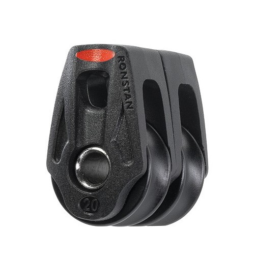 Ronstan Poulie Orbit 20mm Double Ringot Lashing RF25209 H2O Sensations