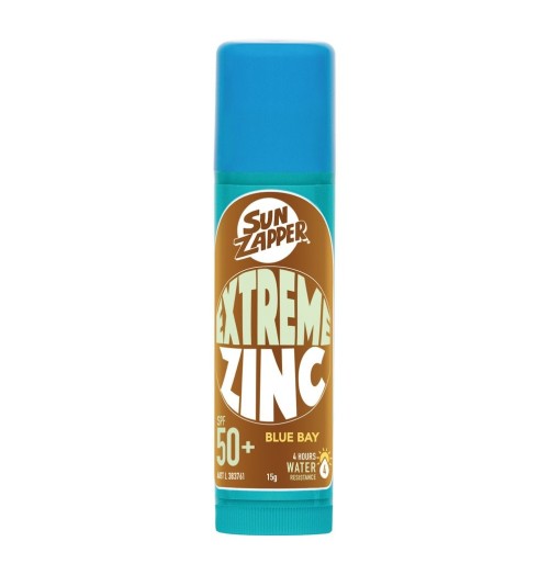 Sun Zapper Extreme Blue Bay Zinc Stick SPF 50+ 15g  uva uvb H2O Sensations