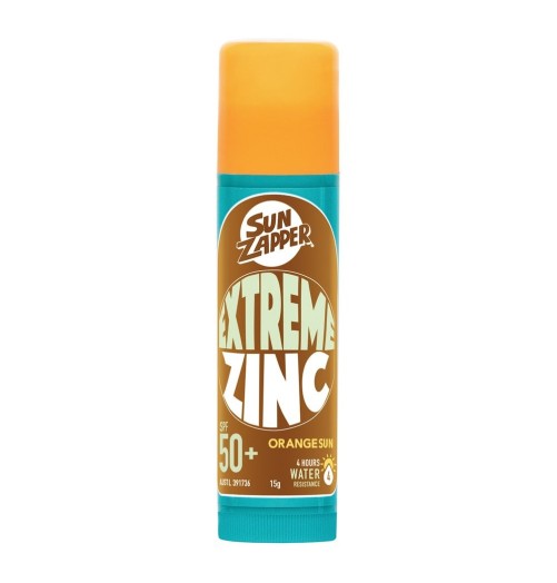 Sun Zapper Extreme Orange Sun Zinc Stick SPF 50+ 15g uvb uva H2O Sensations