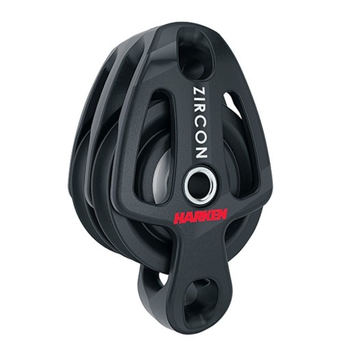 Harken Zircon Poulie 40mm Double Ringot Soft Attach