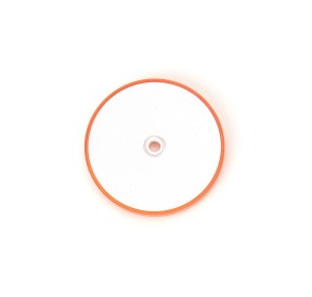 WAS Catadioptre Rond Orange 1 trous 60mm