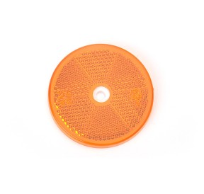Catadioptre Rond Orange 1 trous 60mm