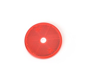 WAS Catadioptre Rond Rouge 1 trous 60mm