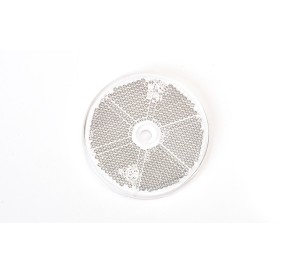 WAS Catadioptre Rond Blanc 1 trous 60mm