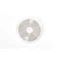 WAS Catadioptre Rond Blanc 1 trous 60mm