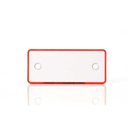 WAS Catadioptre Rectangle Rouge 2 trous 96*42mm