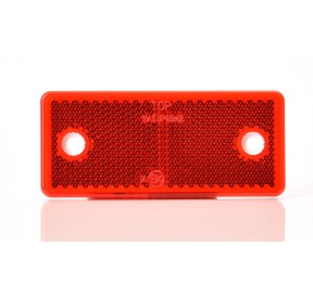WAS Catadioptre Rectangle Rouge 2 trous 96*42mm