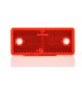 WAS Reflector Rectangular Red 96*42mm 2 Holes