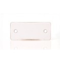 WAS Catadioptre Rectangle Blanc 2 trous 96*42mm