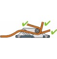 ClamCleat Racing Junior MK1 Réa Anodisé Dure 3-6mm