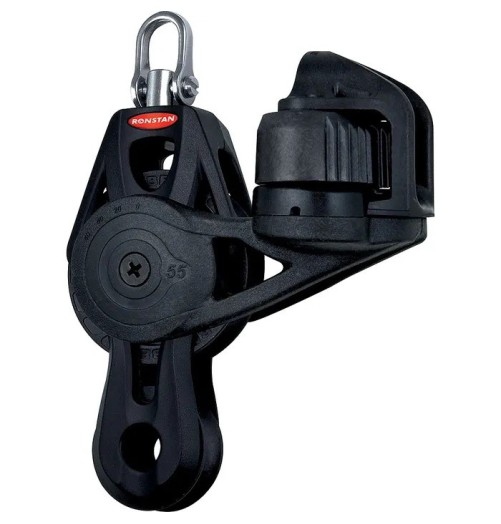 Ronstan Block Orbit 55mm Fiddle Double Becket Cleat RF55530 H2O Sensations