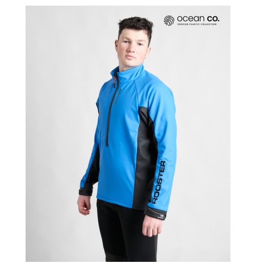 Rooster Homme Coupe Vent Active Aquafleece Top Bleu ROOPROAQA H2O Sensations