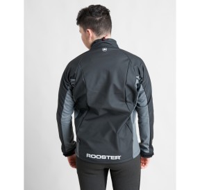 Rooster Mens Active AquaFleece Top Black Grey