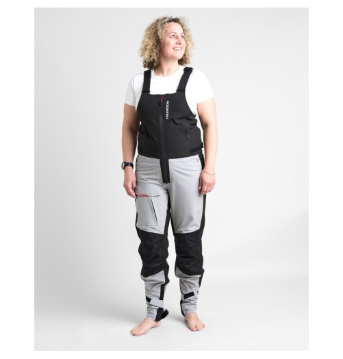 Rooster SB1 Inshore Salopette Hi-fits (Unisex) Grey Black H2O Sensations