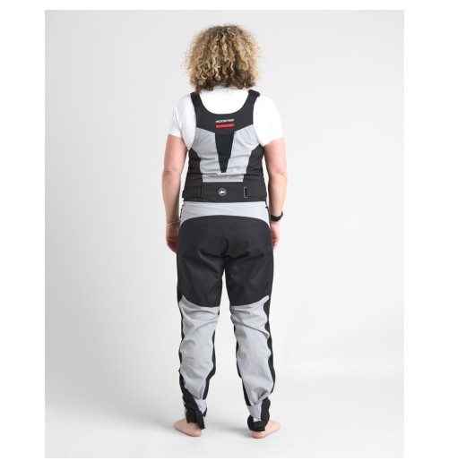Rooster SB1 Salopette Cotière Sportive (Unisex) Gris Noir