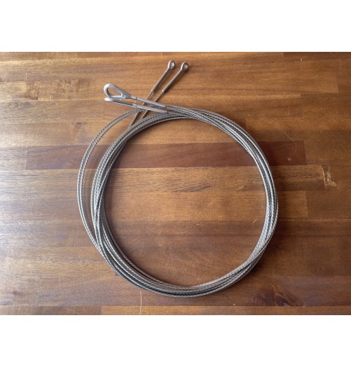 H2O Roots Câble Hauban Dyform 3mm 618cm Tear Drop Oeil H2O00193 H2O Sensations