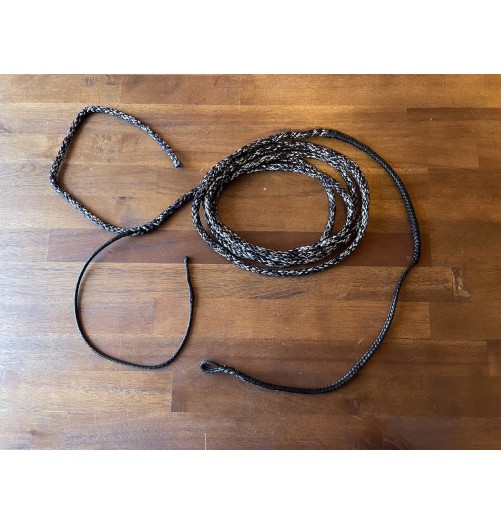 H2O Sensations Traveller Sheet Spliced Tapered Y Black White 7mm 350cm H2O00047_350BKWH