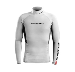 Rooster Homme Protection UV Manches Longues Blanc ROORASHWH H2O Sensations