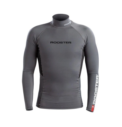 Rooster Mens UV Protection Top Long Sleeves Grey ROORASHGR H2O Sensations