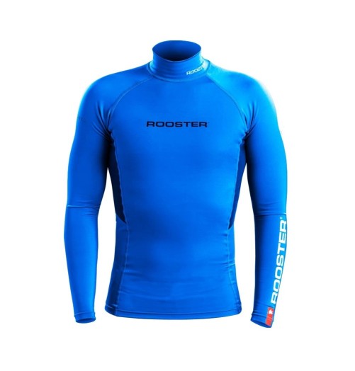Rooster Mens UV Protection Rash Top Long Sleeves Blue ROORASHBL H2O Sensations