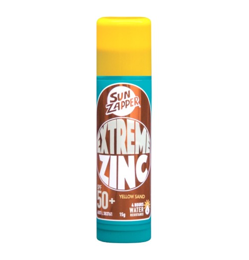 Sun Zapper Extreme Jaune Flash Zinc Stick SPF 50+ 15g SUNZ85 H2O Sensations