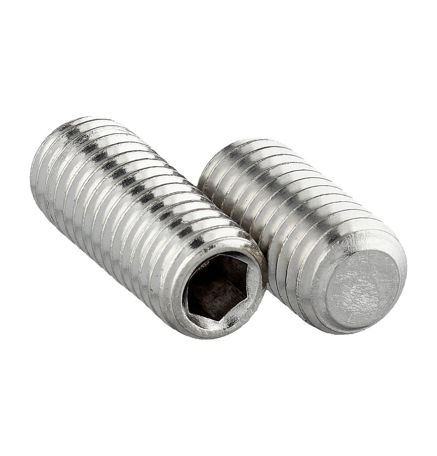 Vis Sans Tête Inox A4 M10 16mm Six Pans Creux Embout Conique