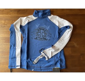 Gul Boys Crest UV Protection Long Sleeves Blue White RG0311 H2O Sensations