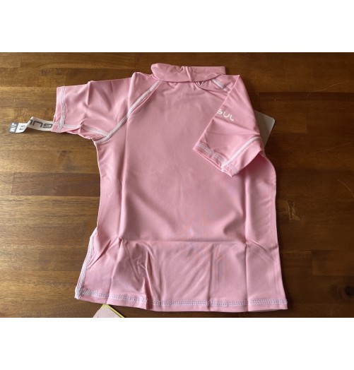 Gul Girls Seaspray Rashguard Short Sleeves Baby Pink