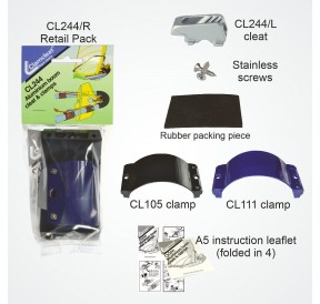 ClamCleat Kit Wishbone Windsurf & Tubes 36 to 37mm