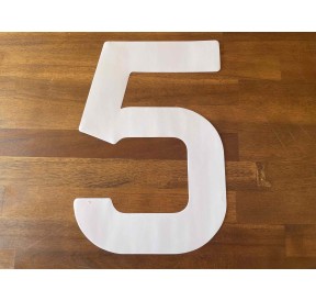 Numéro Voile Autocollant Insigna Blanc 300mm SN300WT H2O Sensations