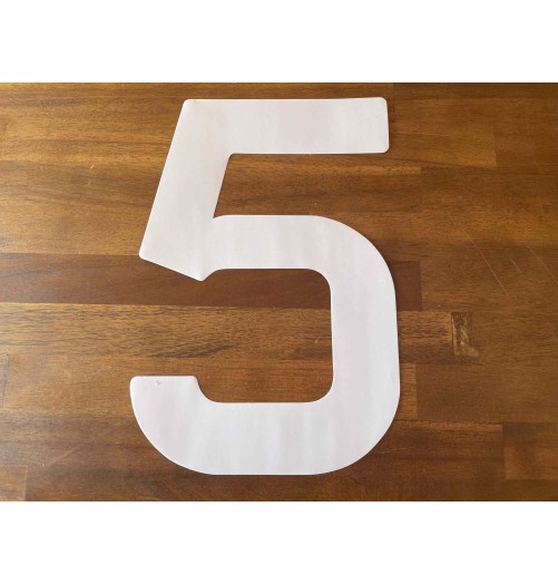 Numéro Voile Autocollant Insigna Blanc 300mm SN300WT H2O Sensations