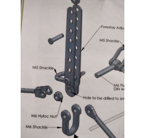 H2O Sensations Bridle Wire Set 1210*3mm Goodall Viper