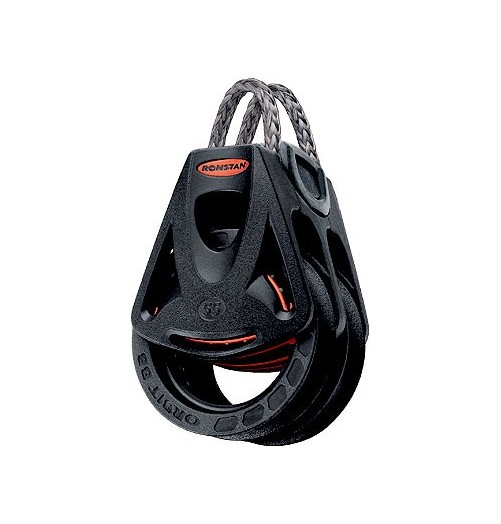Ronstan Poulie Orbit 55mm Double Boucle Dyneema RF55201 H2O Sensations
