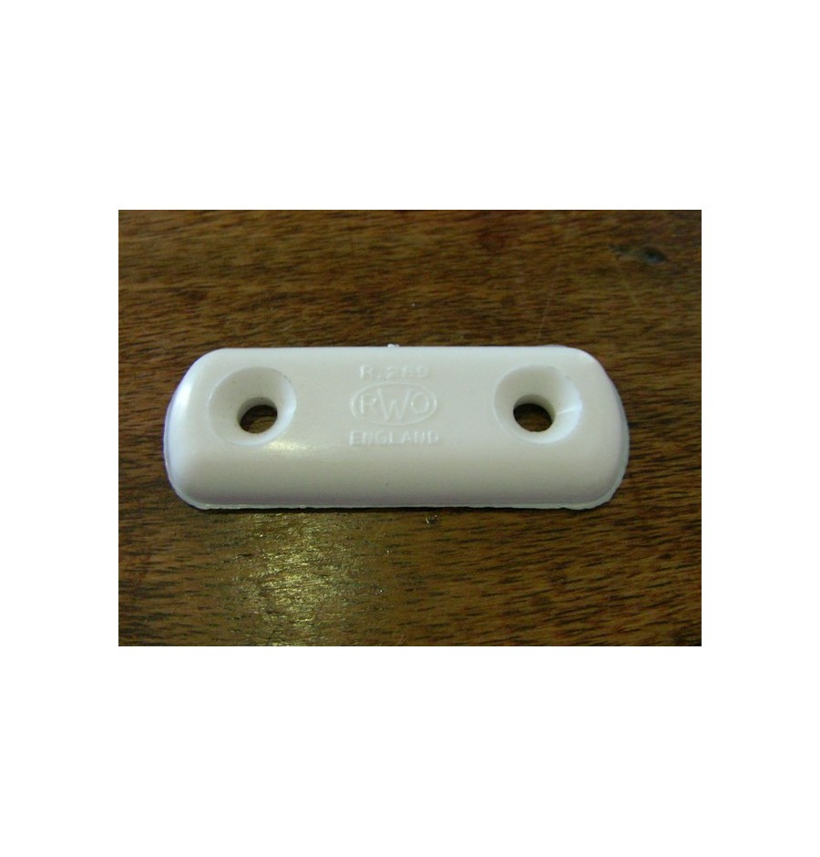 RWO Plaques Fixation Sangle 50mm Blanc