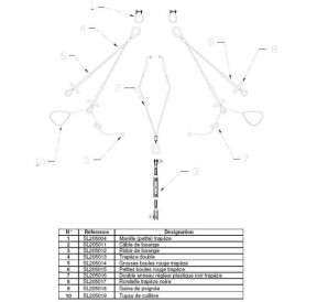 SL15.5 Cable Losange